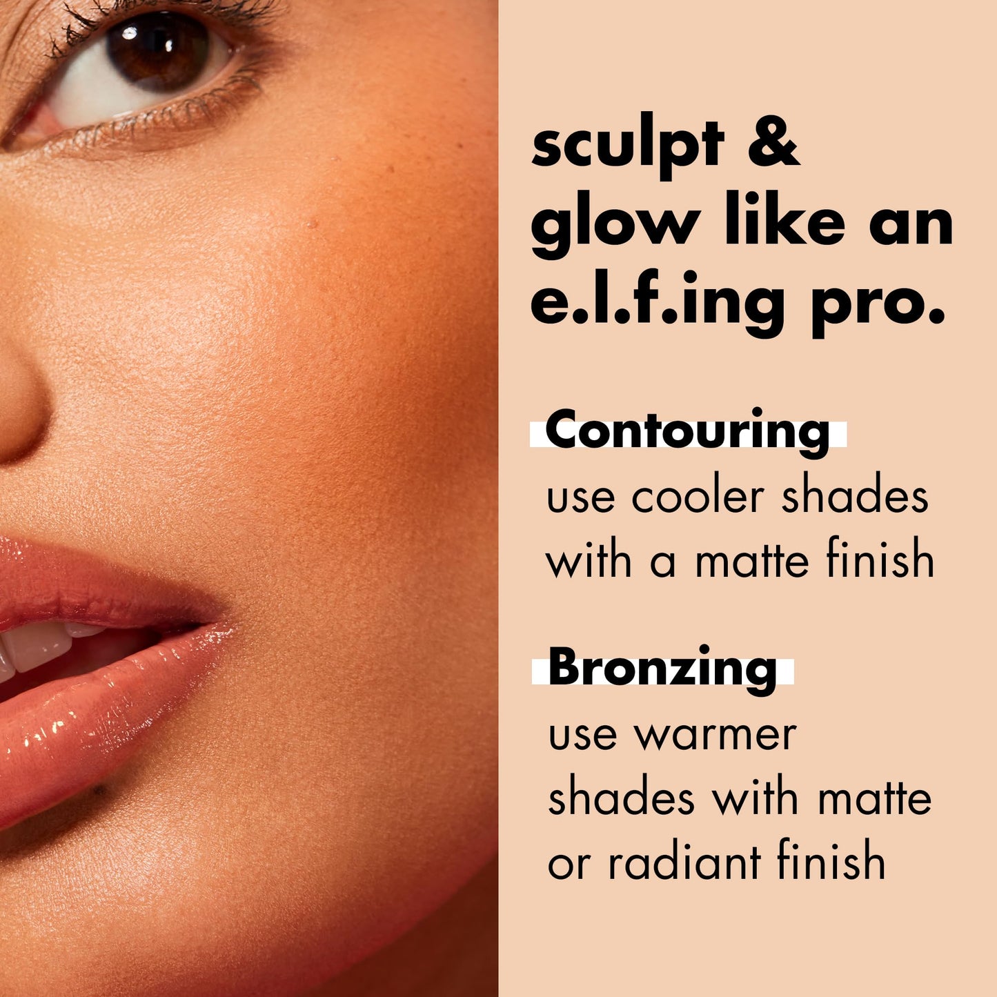 e.l.f. Primer-Infused Bronzer, Long-Lasting, Lightweight & Buildable Powder Bronzer, Delivers A Matte Finish, Vegan & Cruelty-Free, Catching Rays