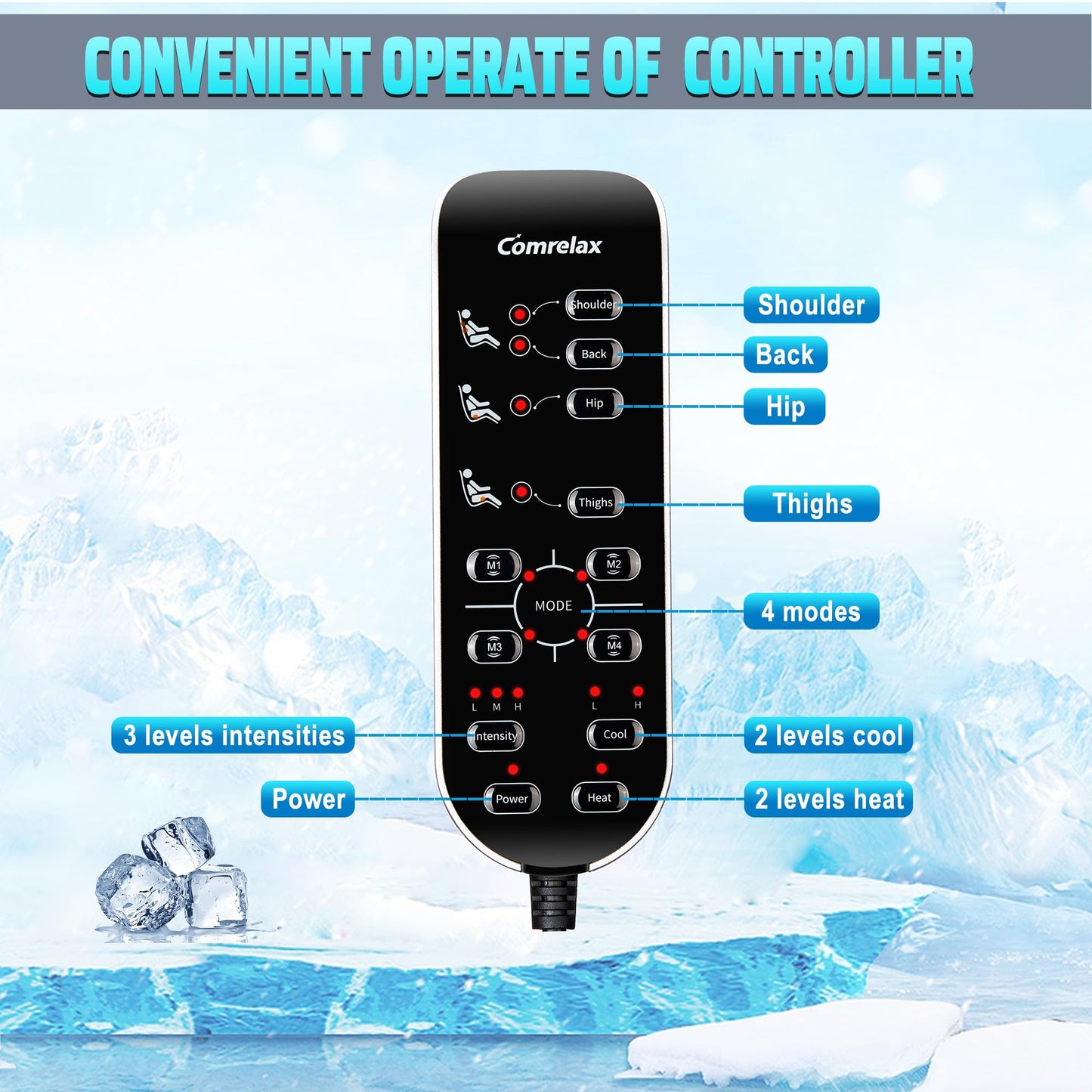 Back Massager with Heat, Massage Chair Pad for Pain Relief Deep Tissue, Portable Massage Seat Cushion for Home Office Use, Gifts for Men Women