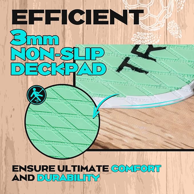 TRUISLAND Inflatable Paddle Board, Stand Up Paddle Board with Backpack, Non-Slip Thickened Deckpad, Waterproof Phone Case, Leash, Paddle, Hand Pump
