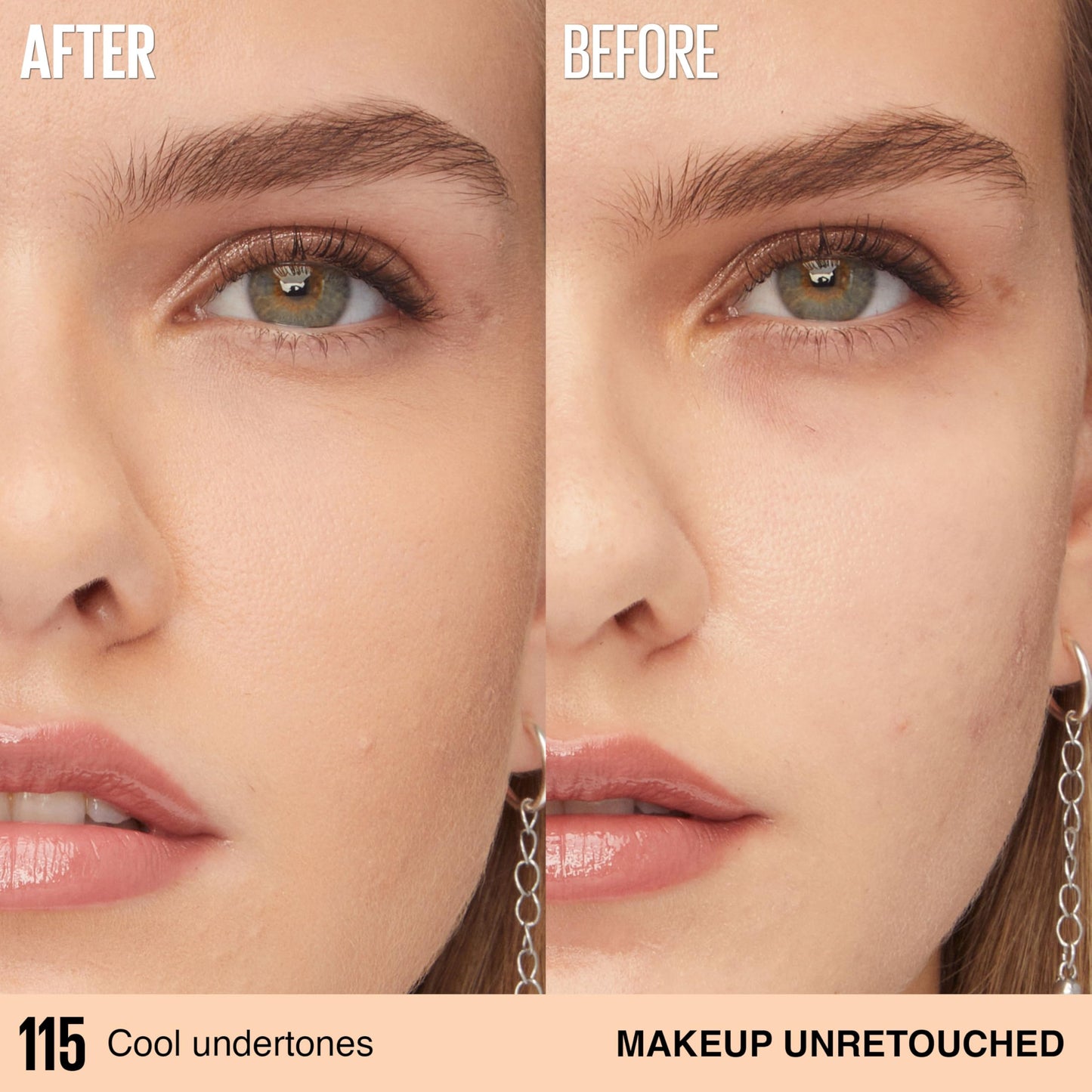 Maybelline Super Stay Lumi-Matte Foundation, Lightweight and Buildable Full Coverage Foundation Makeup For Up To 30HR Wear, 115, 1 Count