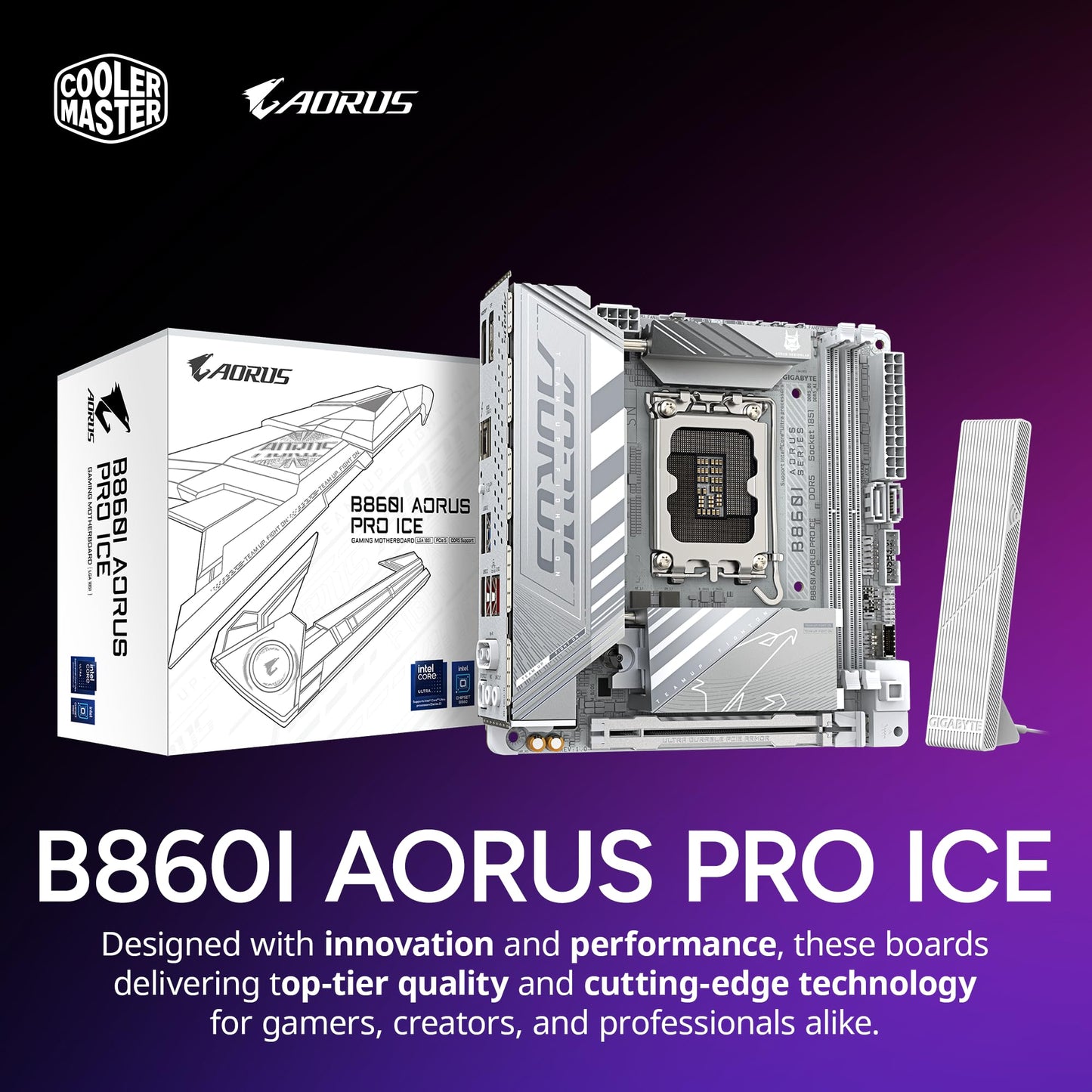 Cooler Master NR2 Pro Mini ITX – Intel Ultra 7 265F 2.4GHz (5.3 GHz Turbo) | Gigabyte RTX 5070 16GB & B860I AORUS PRO ICE| 32GB DDR5 6000MHz | 2TB Gen4 M.2 | WiFi | Windows 11 | 280mm AIO Gaming PC