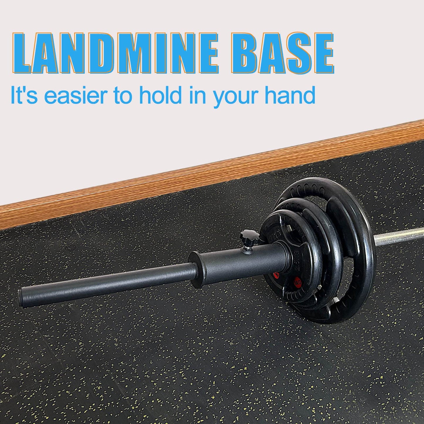 Viking Press Landmine Handle for 2-Inch Olympic Barbell, T-Bar Row Attachment Core Strength Training Accessories, Shoulder Press Landmine Attachment Equipment (Style L)