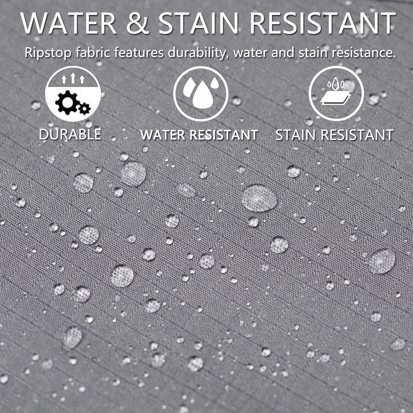 Hiwise Men's Stretch Tactical Pants Water Resistant Ripstop Cargo Pants Outdoor Lightweight EDC Work Hiking Pants (Grey, 34WX32L)