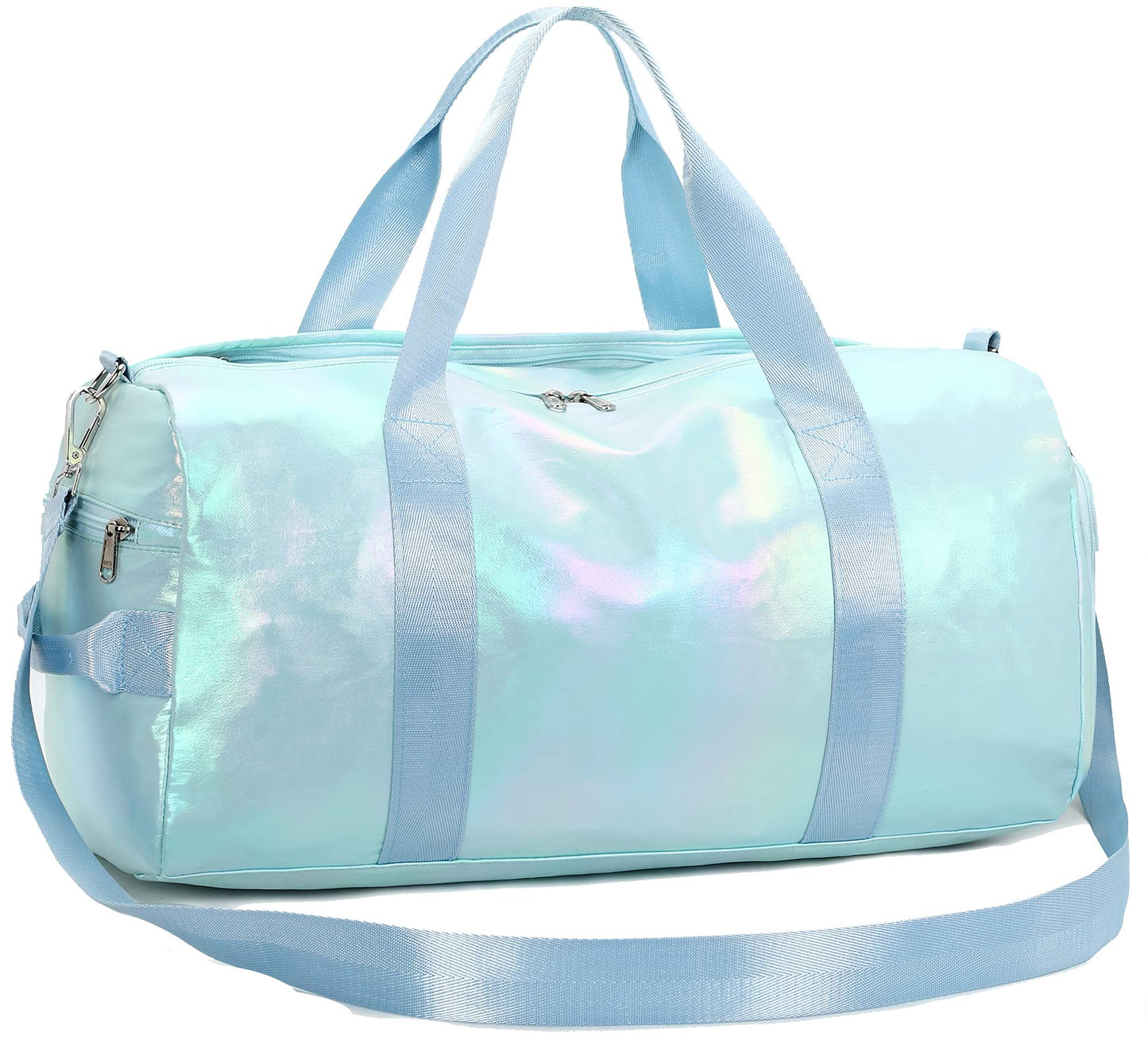 BLUBOON Duffle Bag Girls Kids Cute Gym Bag with Shoes Compartment & Wet Separation Waterproof Sports Overnight Travel Bag
