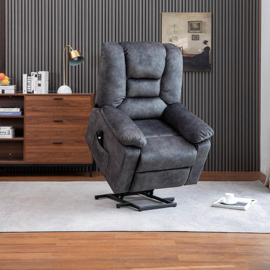 FANYE Electric Power Lift Recliner Chair for Elderly with Massage and Heat, Infinite Position Adjustable Recliner & Chair 1 or 2 Remote Controls and Side Pocket
