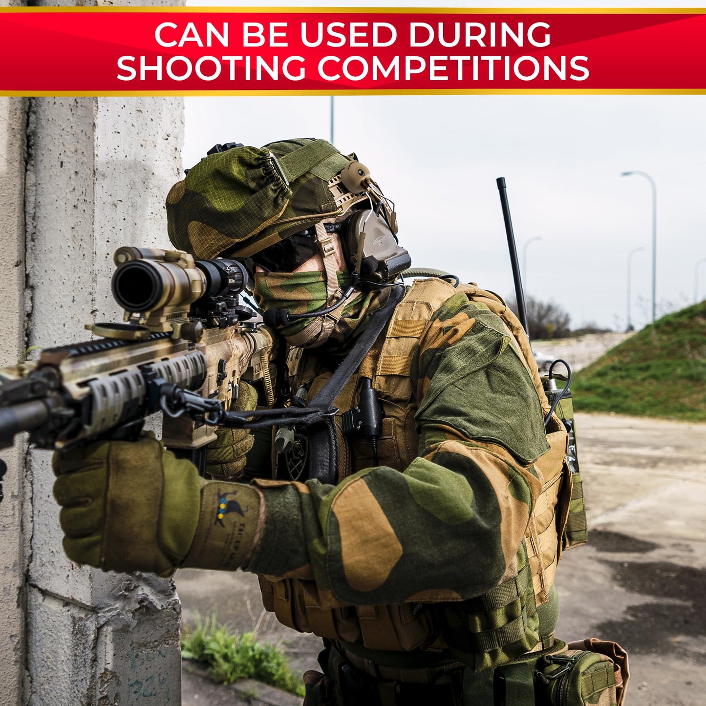 Peltor Comtac I & II Peltor Arc Rail Adapter - Arc Rail Headset Adapter Tactical Helmet Rail Suspension Mount Version for Airsoft Activities Ear Protection Peltor Helmet Mount