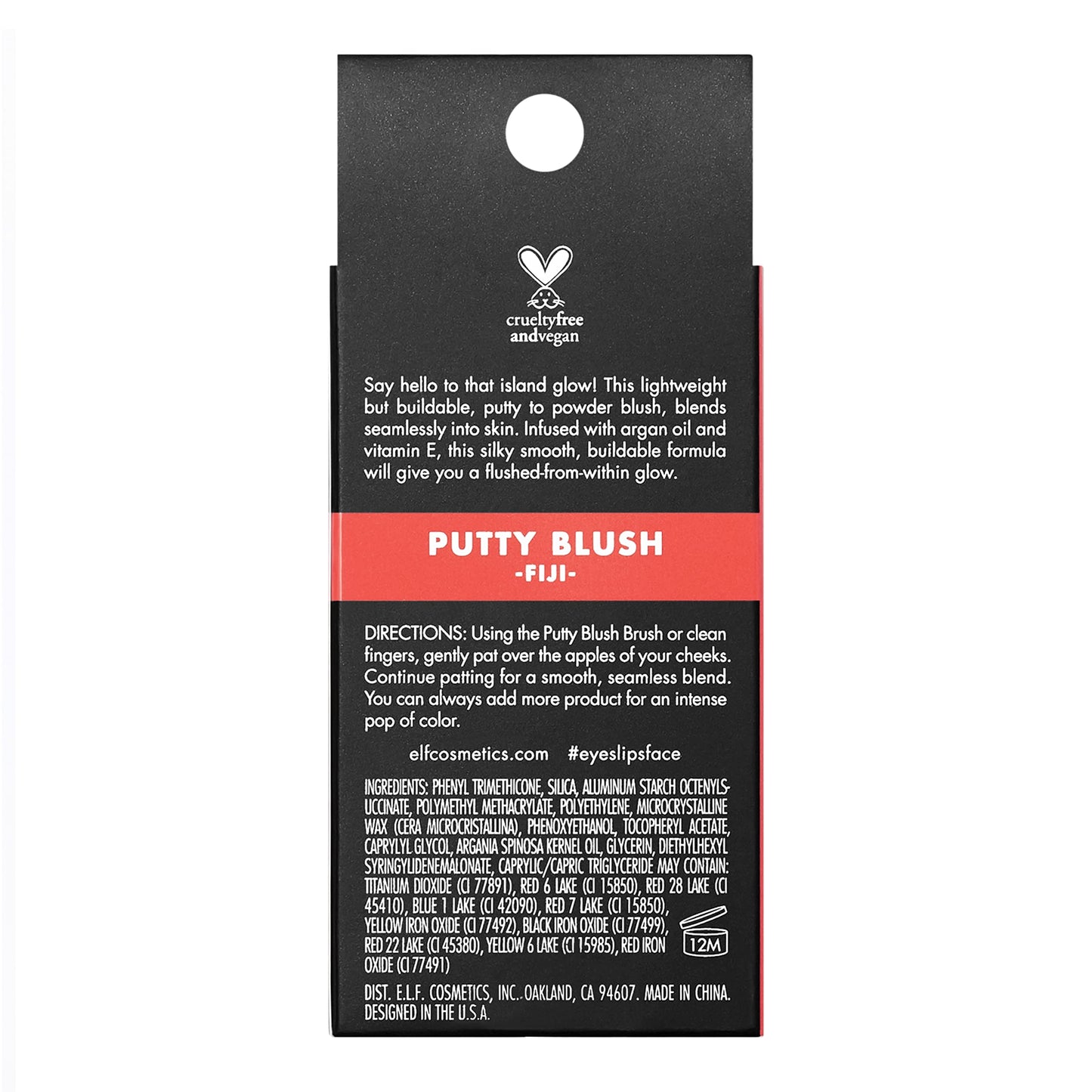 e.l.f. Putty Blush, Creamy & High-Pigment Formula For A Natural Glow, Delivers A Semi-Matte & Powder Finish, Vegan & Cruelty-Free, Fiji