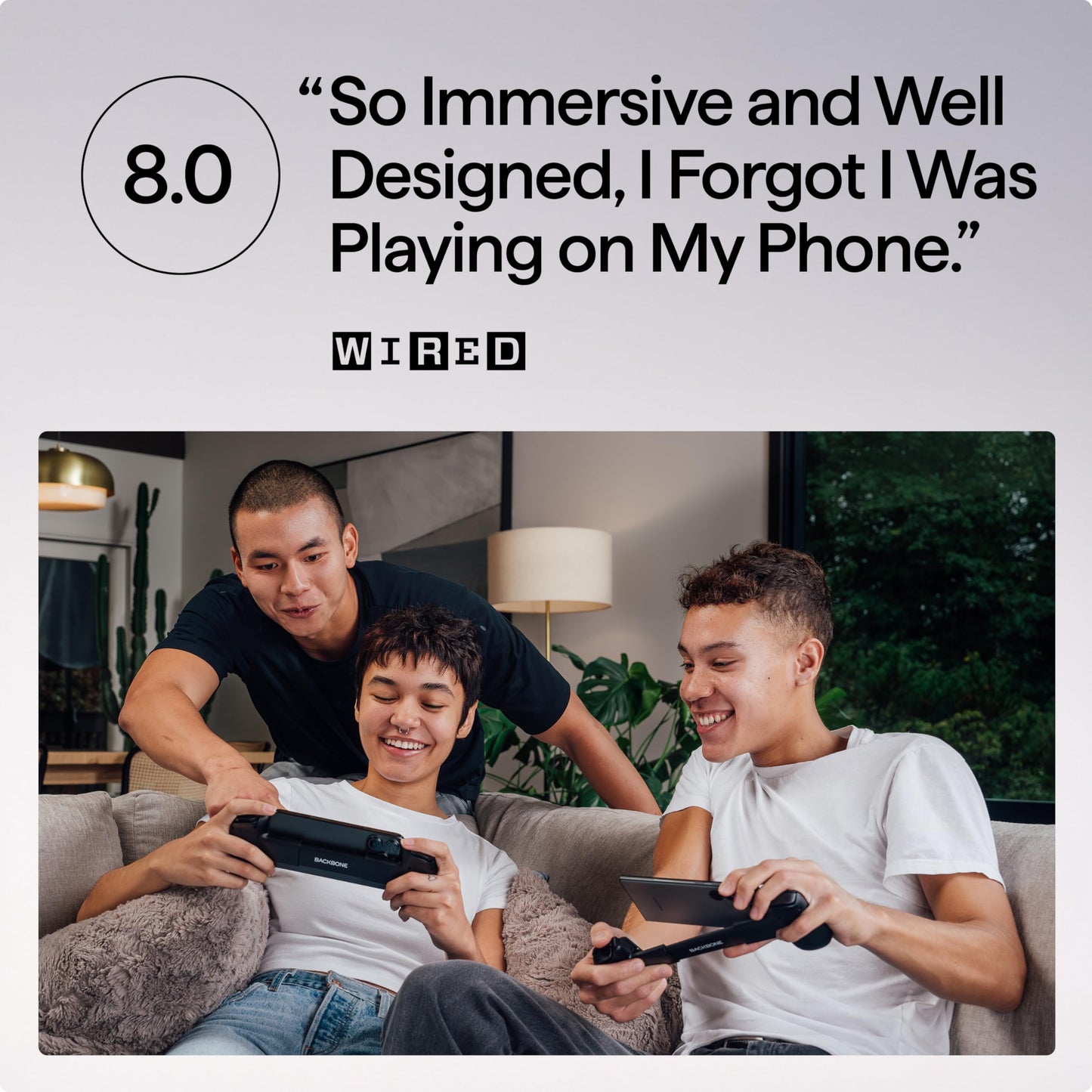 BACKBONE One Mobile Gaming Controller for Android and iPhone 15/16 Series (USB-C) - 2nd Gen - Turn Your Phone into a Gaming Console - Play Xbox, PlayStation, Call of Duty, Roblox, Fortnite & More