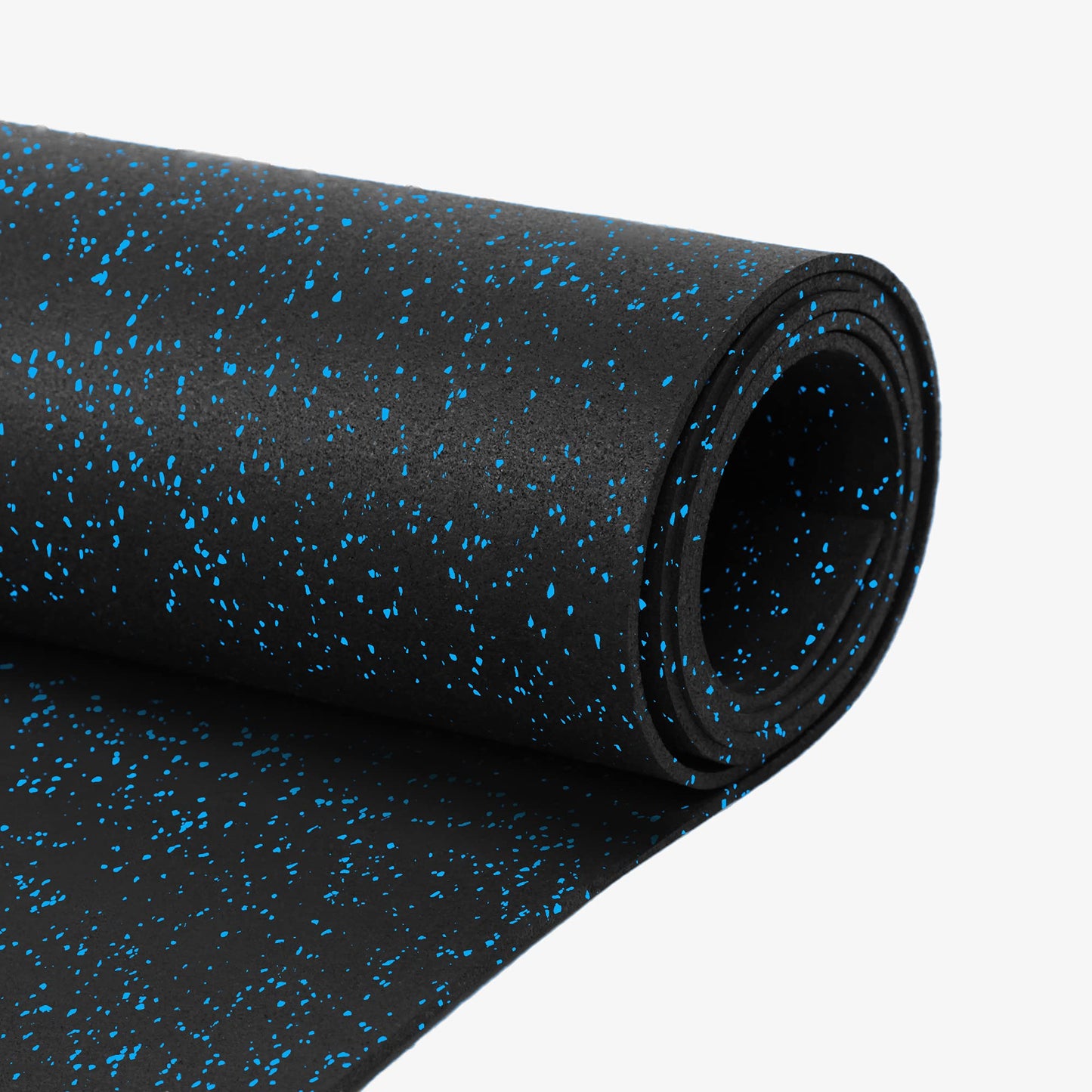 Flooring Inc 1/4" Tough Rubber Flooring Roll | Flexible Recycled Rubber Gym Floor Mats for Home Gym | Heavy Duty Rubber Mat for Home Gyms, Sheds, Horse Stall Mat or Trailer | 4’x10’ | Blue