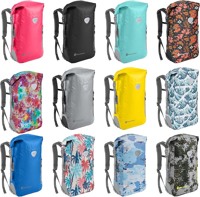 Skog Å Kust BackSak Heavy Duty Waterproof Backpack - Gear Bag for Sports, Travel, & More - 25 & 35 Liter Sizes