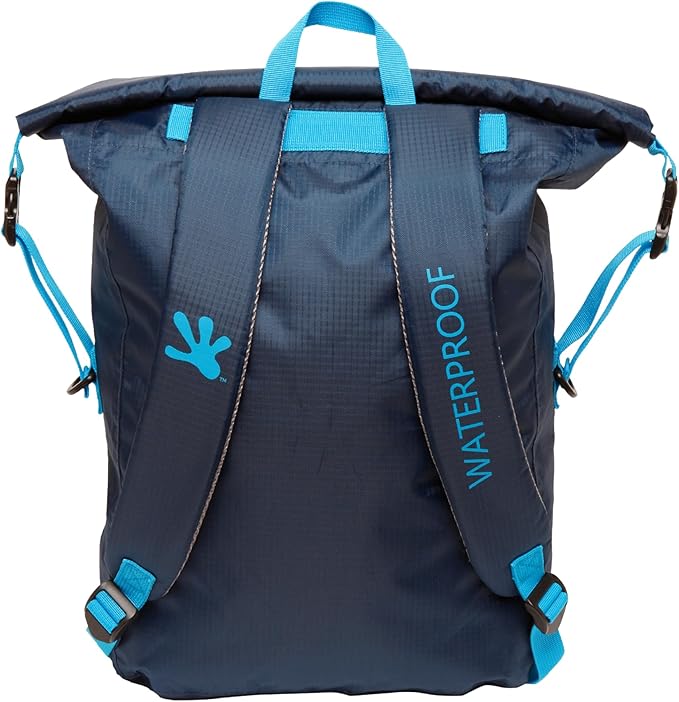 geckobrands Lightweight 30L Waterproof Backpack - Lightweight Watertight Outdoor Bag Hiking Traveling Light Water Activities