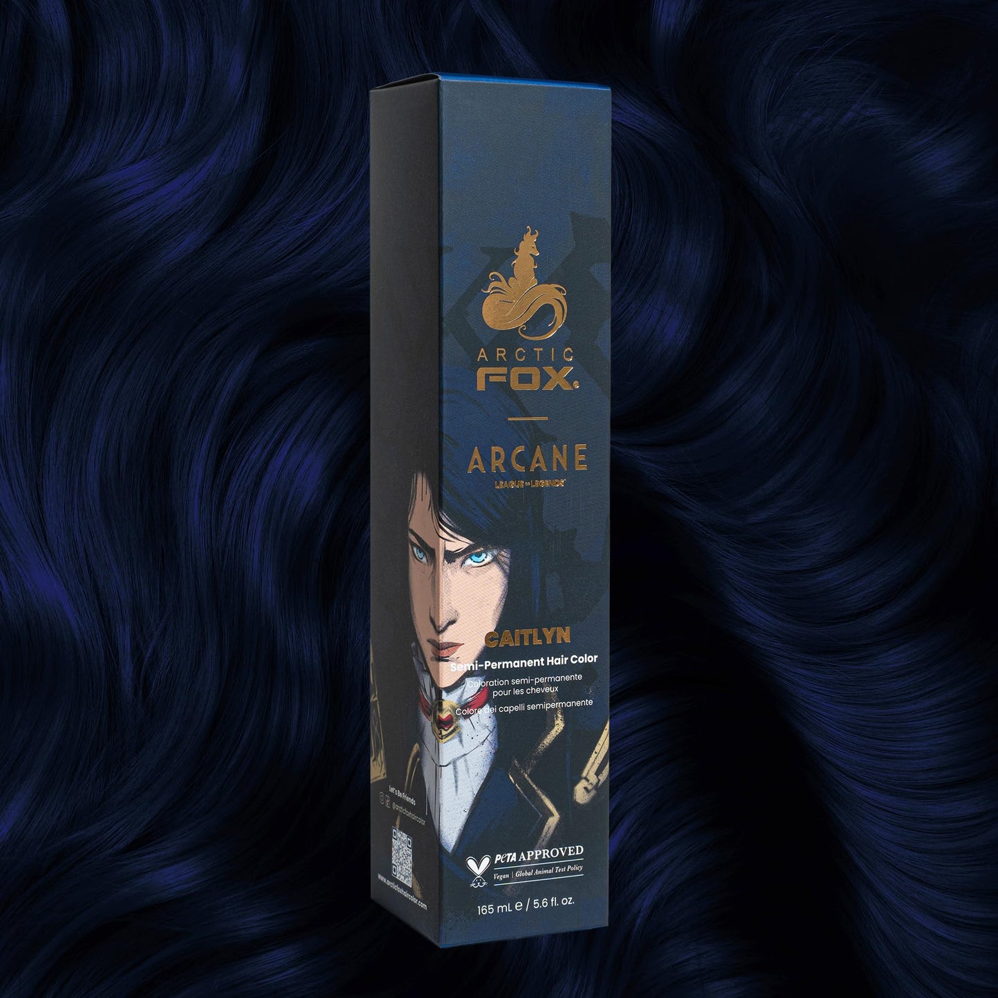 Arctic Fox x Arcane League of Legends Vegan and Cruelty Free Semi Permanent Hair Color Dye (5.6 Fl Oz, CAITLYN)