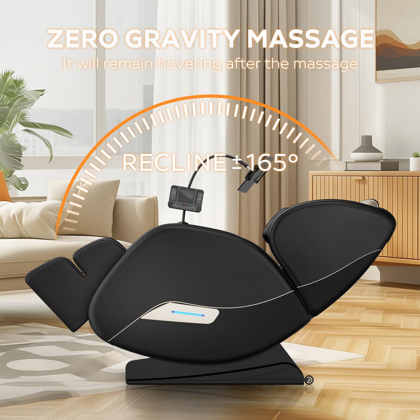 AnoYishev 2025 Massage Chair Full Body, Zero Gravity SL-Track Shiatsu Massage Recliner Chair with Body Scan, 6 Fix Point Rollers,Airbags,Deep Yoga Stretch, Heating Function