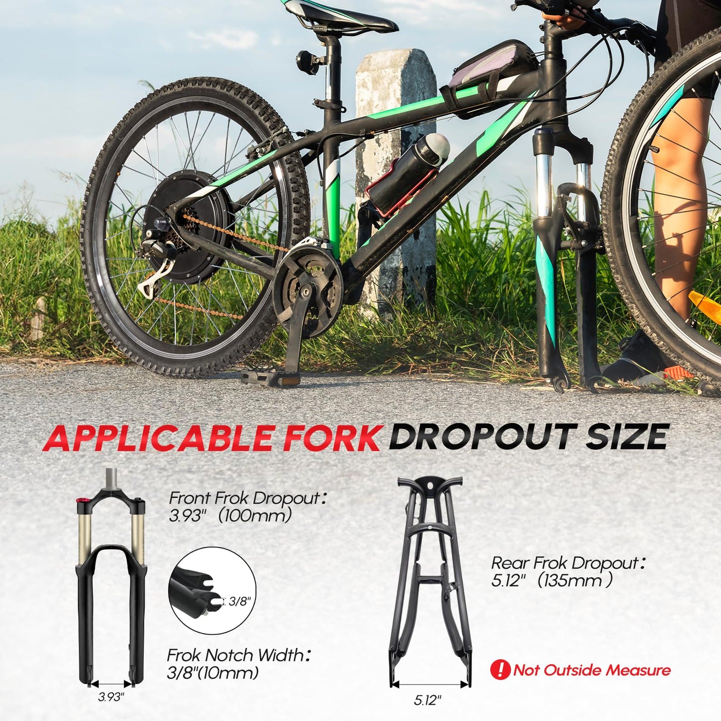 PEXMOR Electric Bike Conversion Kit, 48V 1200W 26" Front Wheel E-Bike Hub Motor Kit, Upgrade 3 Mode Controller w/PAS/Twist Throttle with Battery Indicator Ebike Bicycle Wheel Kit