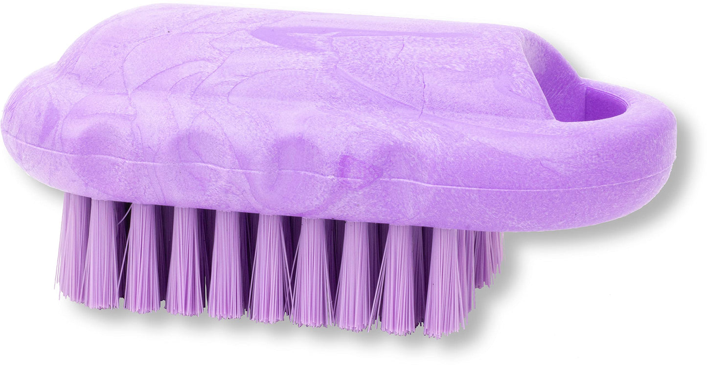 SPARTA Nail Scrub Brush Commercial-Grade, Heavy-Duty Hand and Fingernail Brush with Stiff Bristles for Gardeners, Mechanics, And Foodservice Personnel, Plastic, 5 Inches, Purple