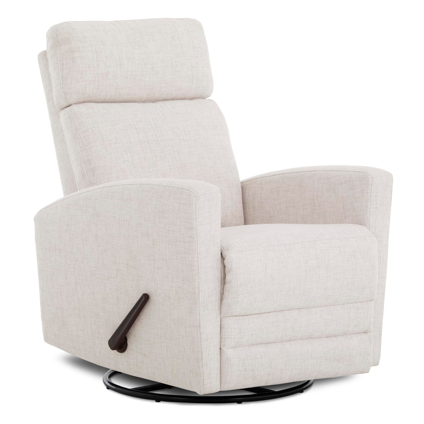 Dream On Me Chatham Basic Nursery Rocking Glider in Ecru, 360° Swivel Motion, FSC Certified, Greenguard Gold & JPMA Certified Nursery Glider, Three Rocking Modes Nursery Glider Recliner