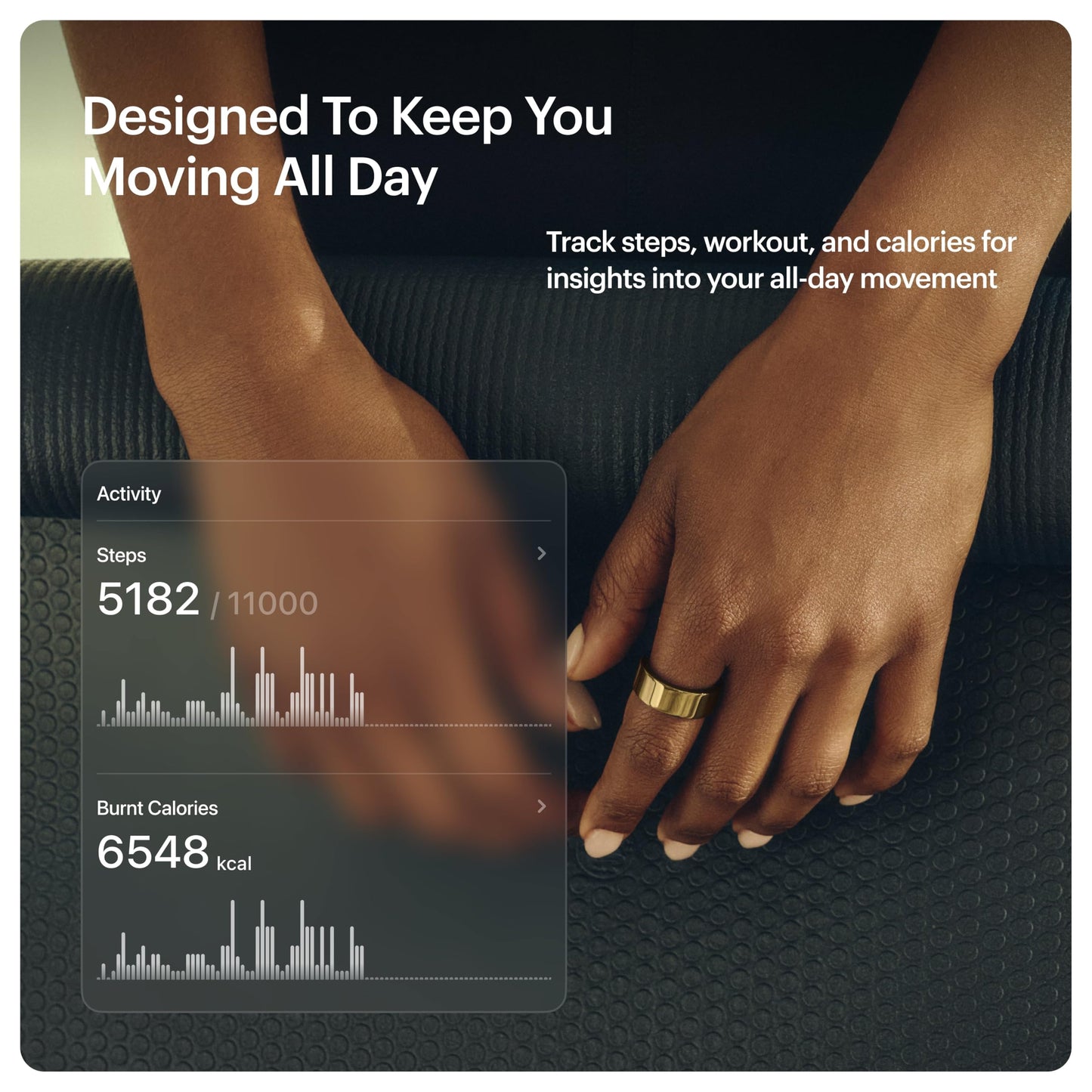 ULTRAHUMAN Ring AIR-Smart Ring Health Tracker, Size First Sizing Kit,Sleep Tracker,Smart Ring for Men/Women,Fitness Tracker (Made in India, Bionic Gold, 8)