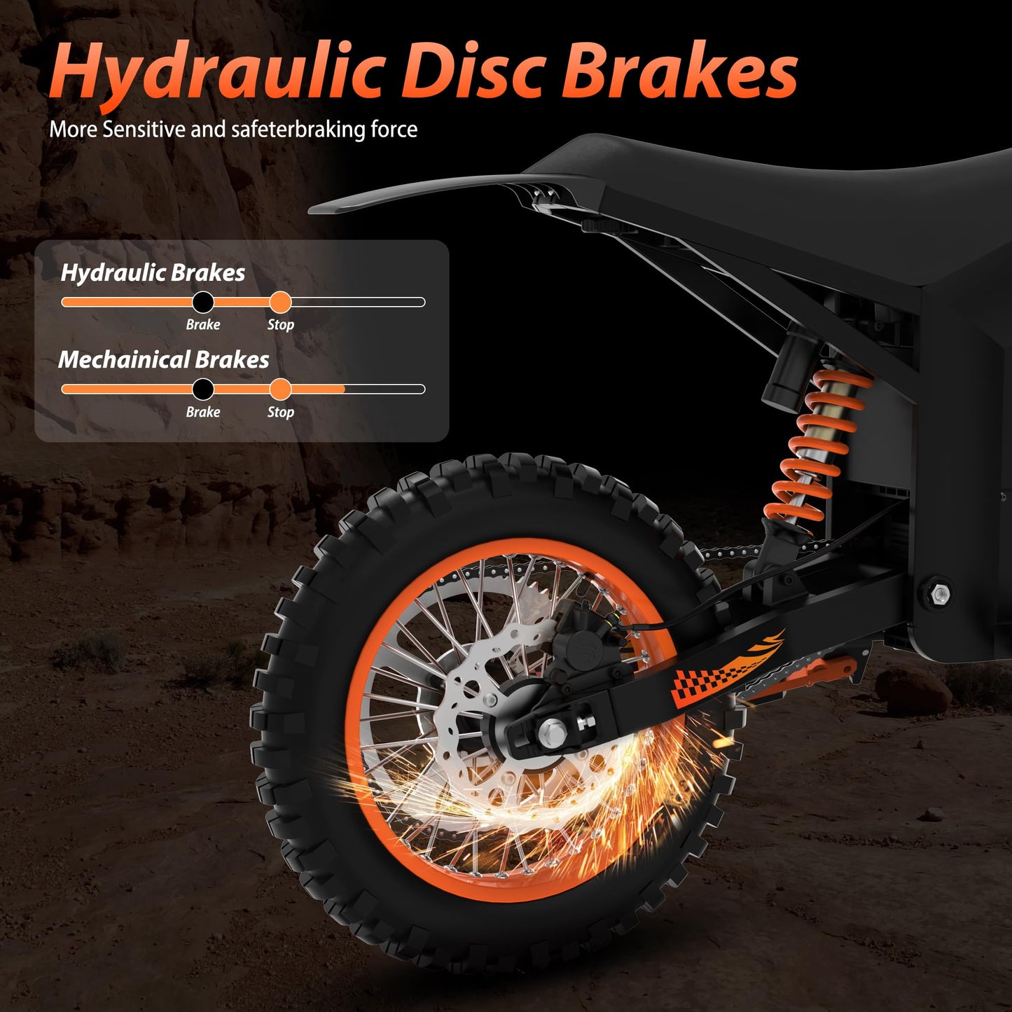 Tuttio Electric Dirt Bike Teens Adults - 48V 21AH Electric Bicycle 14"/12" Fat Tire Off Road High Torque Mini E Motocross Motorcycle Dirt Bike