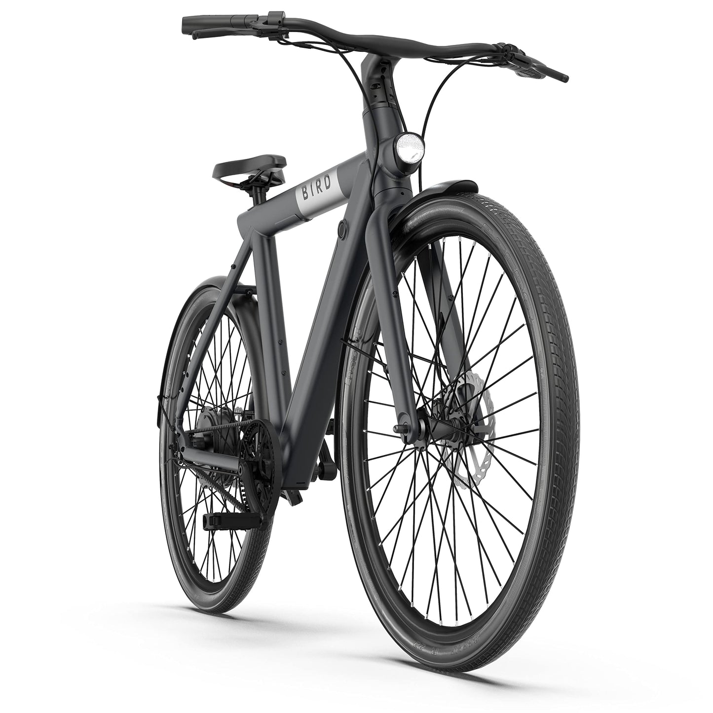 BirdBike A-Frame eBike with 50mi Max Operating Range & 20mph Max Speed, Stealth Black