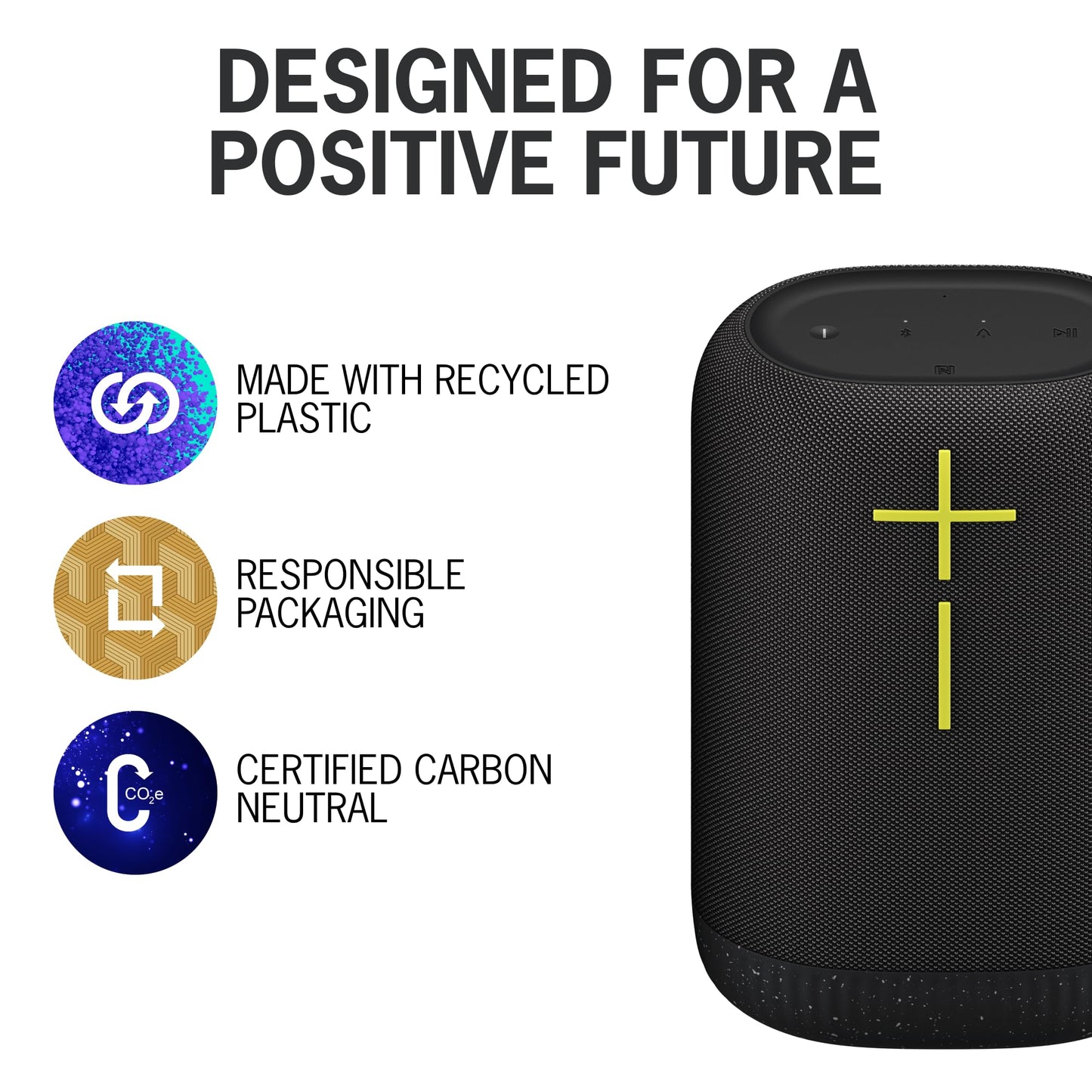 Ultimate Ears EPICBOOM, Portable Waterproof Bluetooth Speaker, Big Bass, 360-Degree Sound, Wireless Speakers, IP67, 17Hr Battery, USB C - Charcoal Black