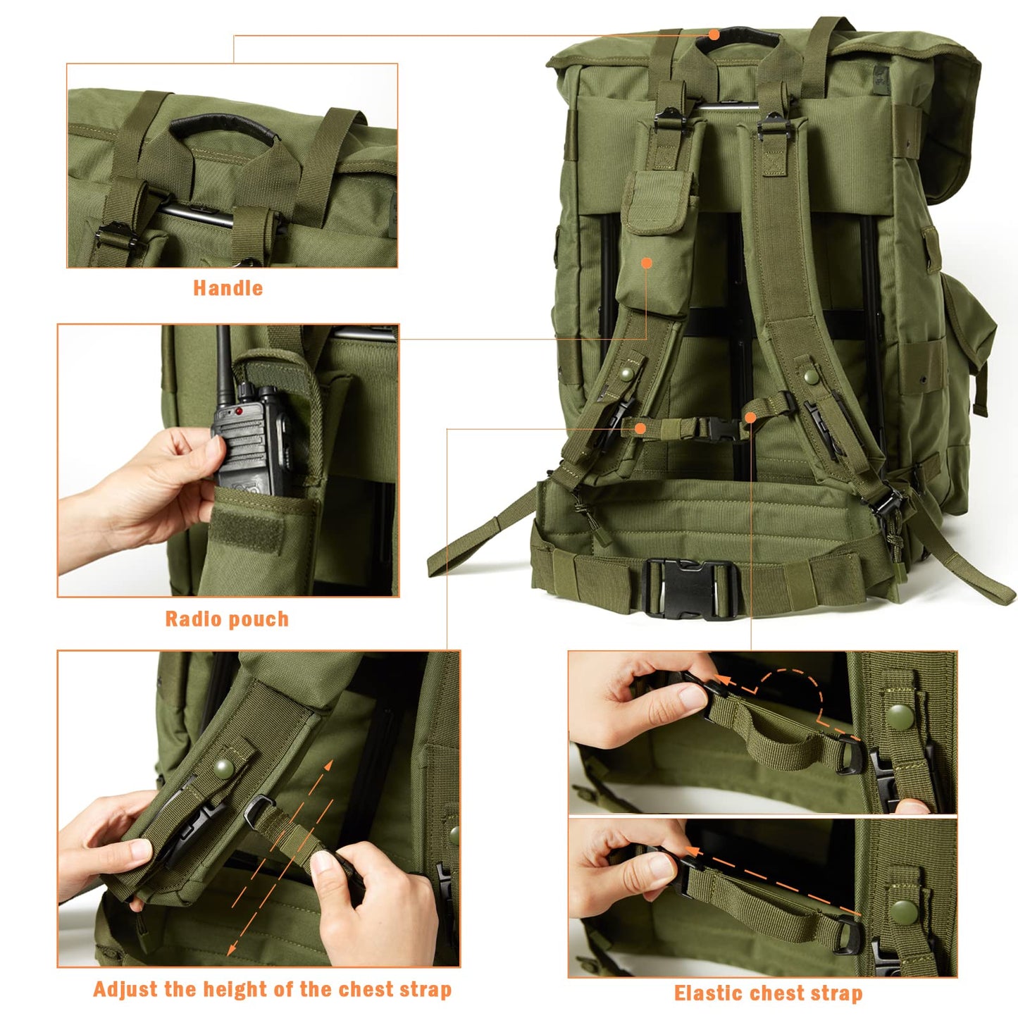 MT Military Alice Pack Army Survival Combat ALICE Rucksack Backpack