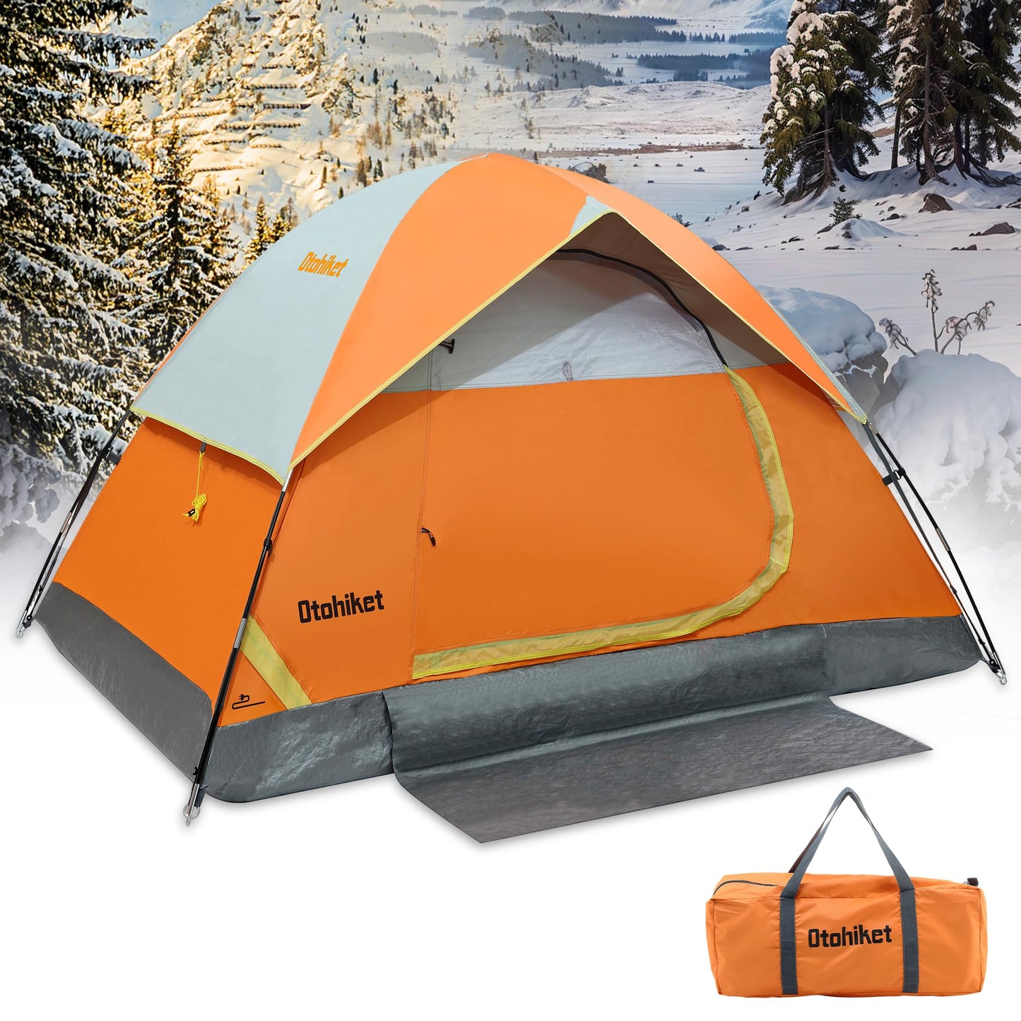 /2/3/4 Person Dome Tents for Camping, Lightweight Portable Backpacking Tent,Lightweight Portable,Waterproof Windproof Sundome Tent,t,Easy to Set Up,Family,Backpacking