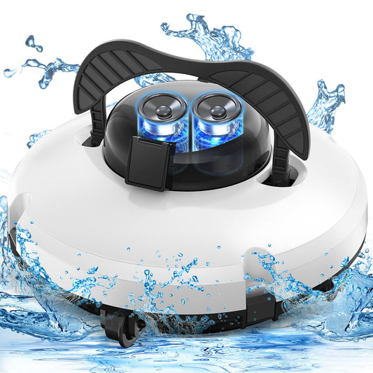 (2025 Upgrade) Cordless Robotic Pool Cleaner, Pool Vacuum for Above Ground Pool with 120 Mins Runtime, Auto-Parking Robot Pool Cleaner for Inground Flat Pools Up to 1000 sq.ft