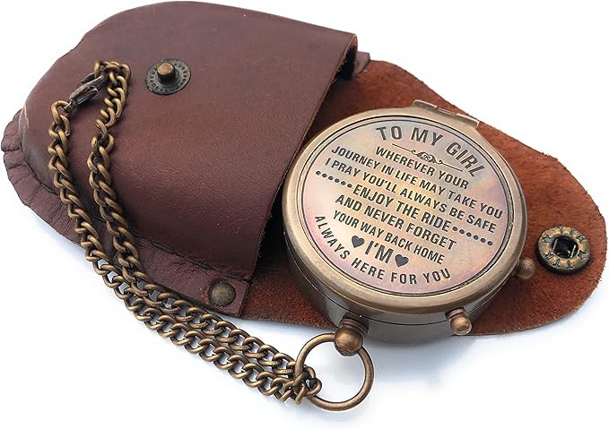 Brass Compass Gift to My Son Compass,My Son,to My Son,Son from Dad,Gift for Son,Father Son Gift,Mother Son Gift,Love Mom,Son from Mom, Love Dad (to My Girl)