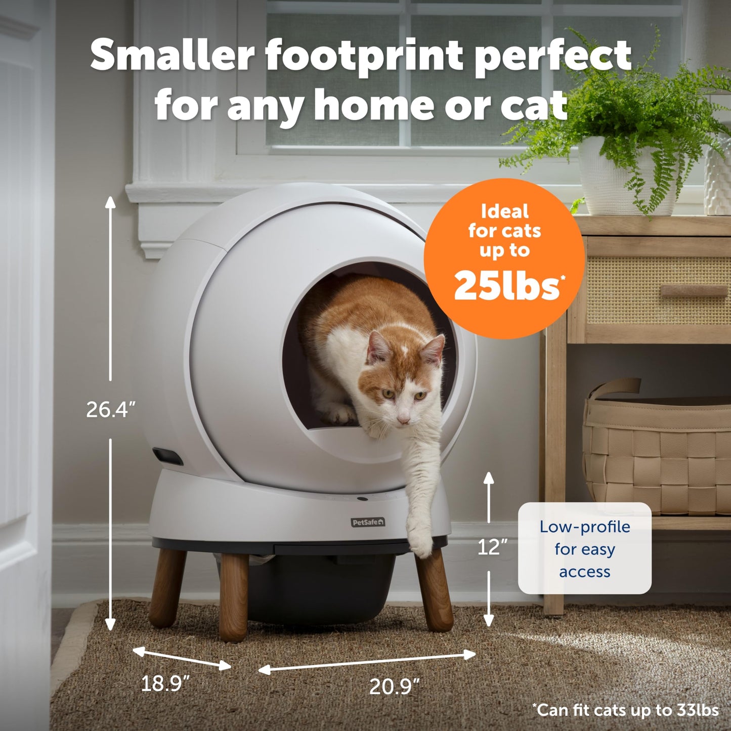 PetSafe ScoopFree SmartSpin Self-Cleaning Litter Box Bundle – Advanced Odor Control – App Controlled – Up to 2 Weeks of Hands-Free Cleaning – Includes Litter Mat, 50 Waste Bin Liners, 4 Deodorizers