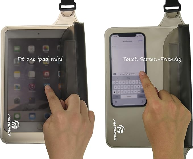 Waterproof Pouches with Waist Strap / Pouch Case Bundle Set- Keep Your Phone & Valuables Dry and Safe - Waterproof Dry Bags for Boating Swimming Snorkeling Kayaking Beach Water Parks Pool