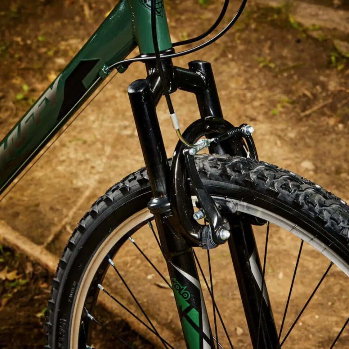 Huffy Hardtail Mountain Trail Bike 24 inch, 26 inch, 27.5 inch, 26 Inch Wheels/17 Inch Frame, Military Green Gloss