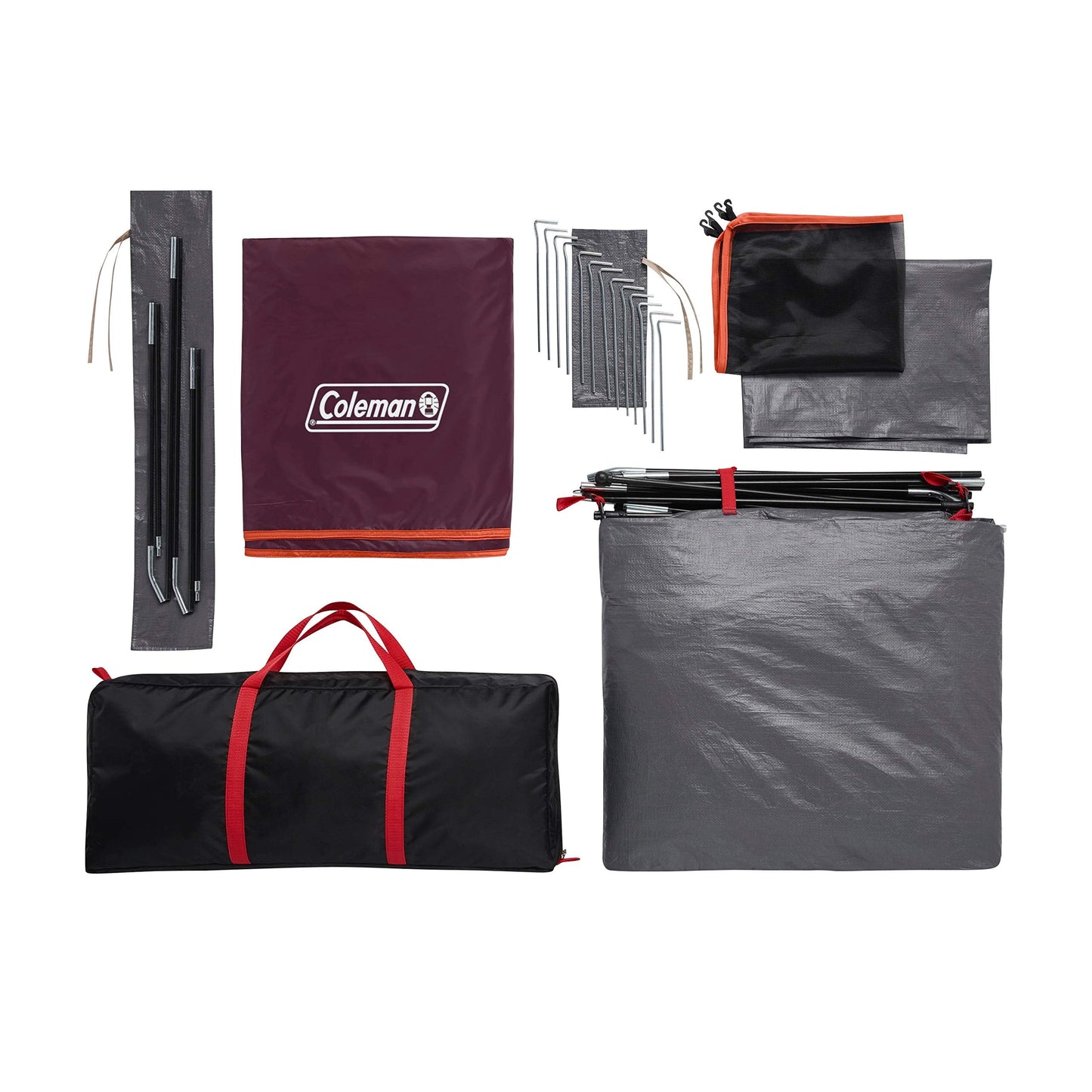 Coleman Skydome Tent with 5 Minute Setup, 4-Person Weatherproof Tent with Rainfly & Carry Bag, 20% More Headroom Than Traditional Canopies