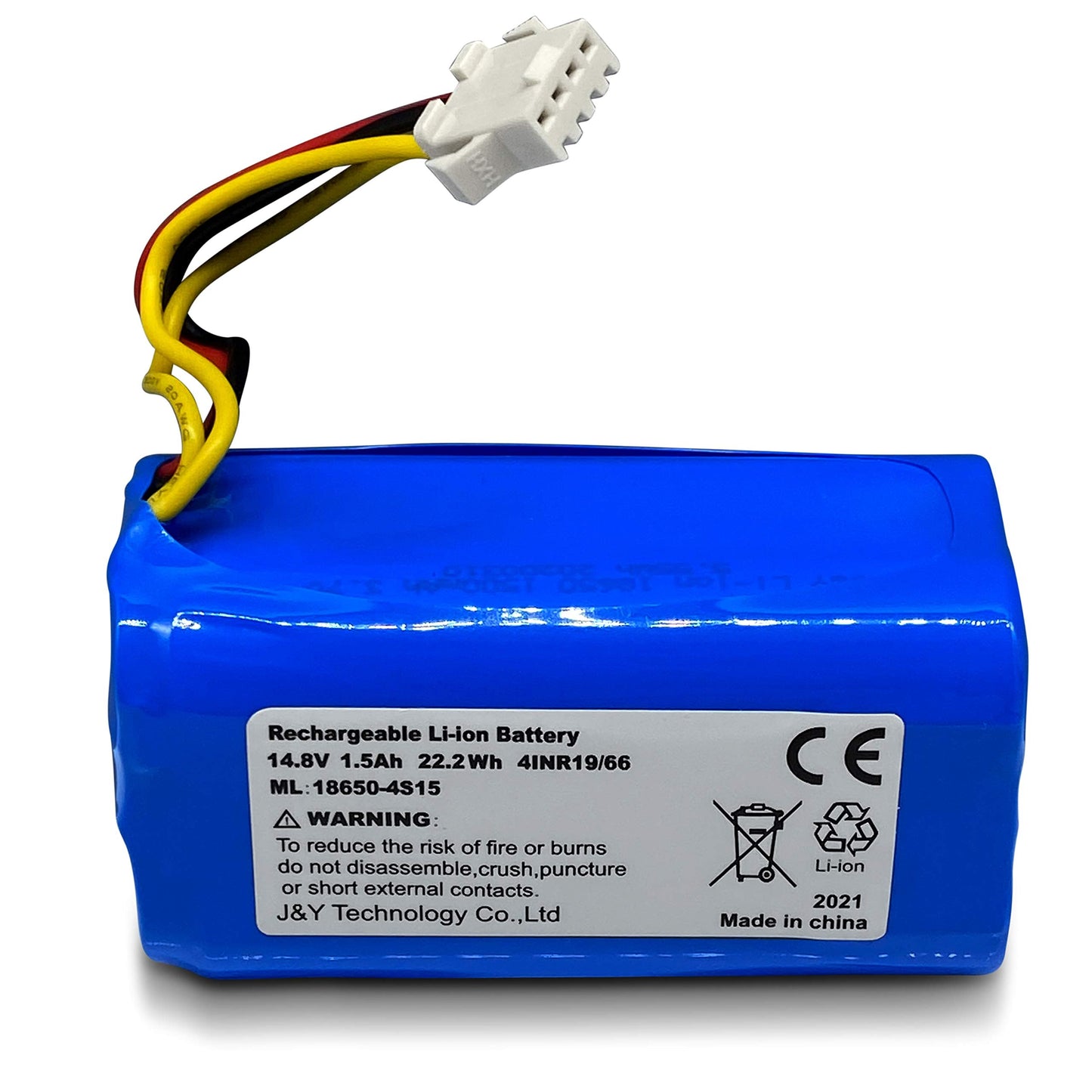 SereneLife Pure Clean Replacement Robot Vacuum Rechargeable Battery - 14.8V Lithium-Ion Battery for PUCRC95 Robot Vacuum Cleaner - Pure Clean PRTPUCRC95LIBAT