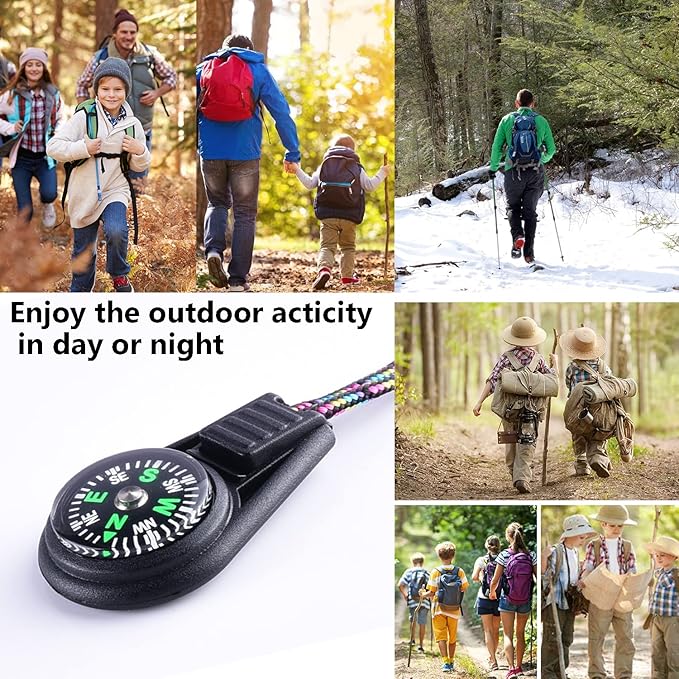 Kids Compass Bulk Mini Compass for Kids,Children's Classroom Compass for Navigation Lesson,Plastic Compass for Party Favor/Hiking/Boy Scout/Outdoor Survival