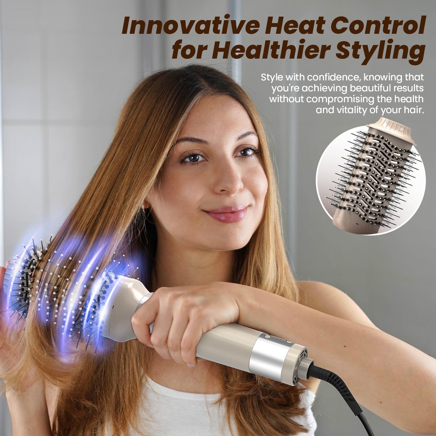 Air Wrap Hair Multi Styler Pro 6-in-1, with 110,000 RPM High Speed & Ionic Technology Styling & Drying System with 2 Auto Curlers, for Fast Volumizing, Straightening, Smoothing