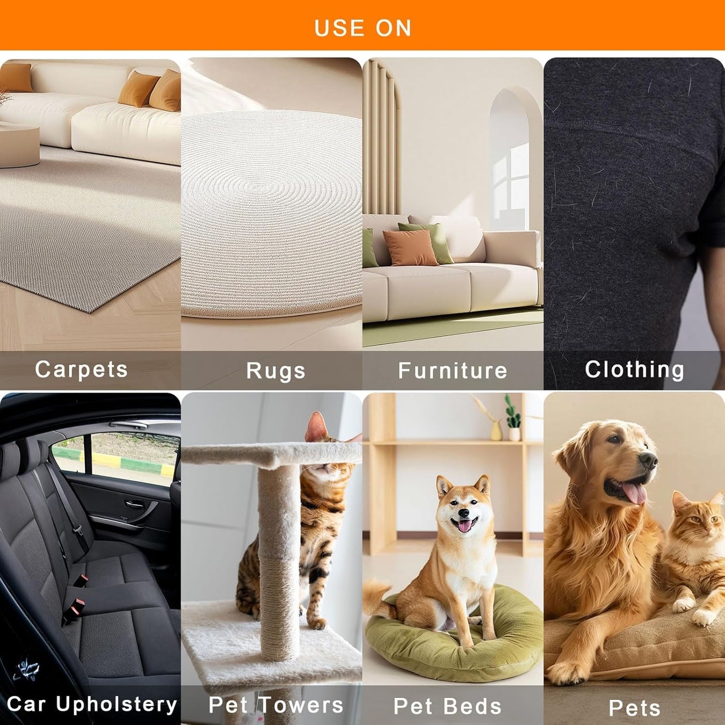 1 Pcs Pet Hair Removal Gloves Brush, New Reusable Cat Dog Electrostatic Hair Remover Grooming Glove Tool for Clothes,Sofas,Carpets,Car Seats