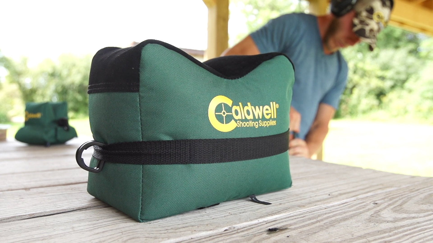 Caldwell DeadShot Boxed Combo Front and Rear Bag with Durable Construction and Water Resistance for Outdoor, Range, Shooting and Hunting, Green/Black