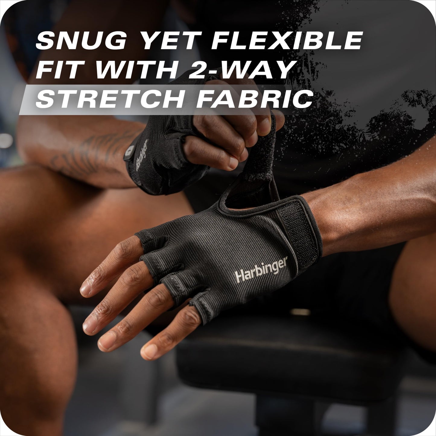 Power Gloves 3.0 - Durable Half Finger Weightlifting Gloves with Adjustable Wrist Closure, Breathable Leather Palm, Men's, Black, Small