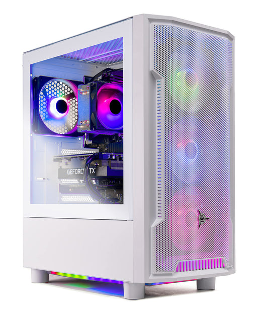 Skytech Gaming Archangel Desktop PC, Ryzen 5 7600X 4.7 GHz (5.3GHz), NVIDIA RTX 4060 8GB, 1TB NVMe SSD, 16GB DDR5 RAM 6000, 650W Gold PSU, Wi-Fi, Win 11