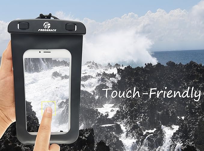 Waterproof Pouches with Waist Strap / Pouch Case Bundle Set- Keep Your Phone & Valuables Dry and Safe - Waterproof Dry Bags for Boating Swimming Snorkeling Kayaking Beach Water Parks Pool