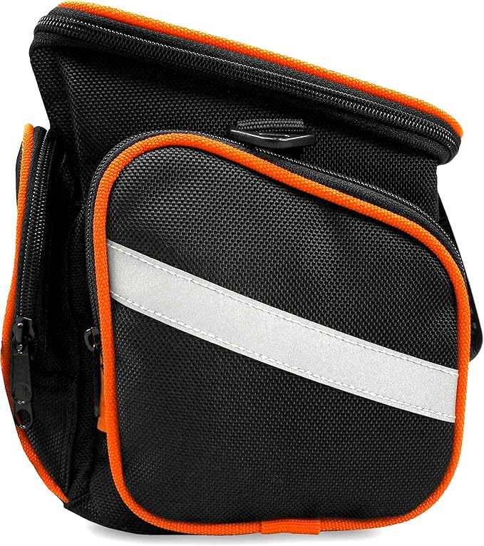 Ibera Bike Handlebar Bag for Camera Equipment, Clip-on Quick Release Bicycle Bag with Rain Cover and Map Sleeve