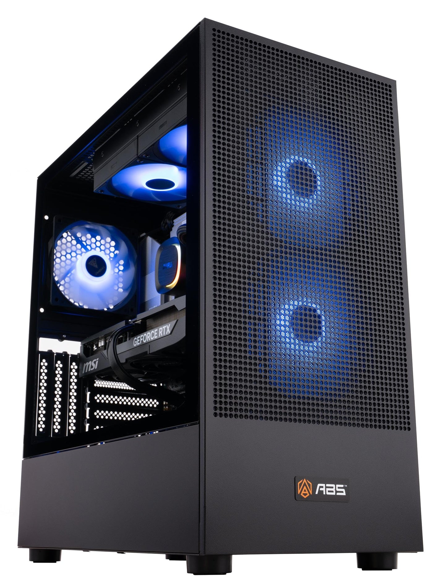 ABS Aeolian Aqua Gaming PC - Windows 11 - Intel Core Ultra 7 265KF - GeForce RTX 5070 Ti - DLSS 4 - AI-Powered Performance - 32GB DDR5 6000-2TB M.2 NVMe SSD - AA265KF5070TI