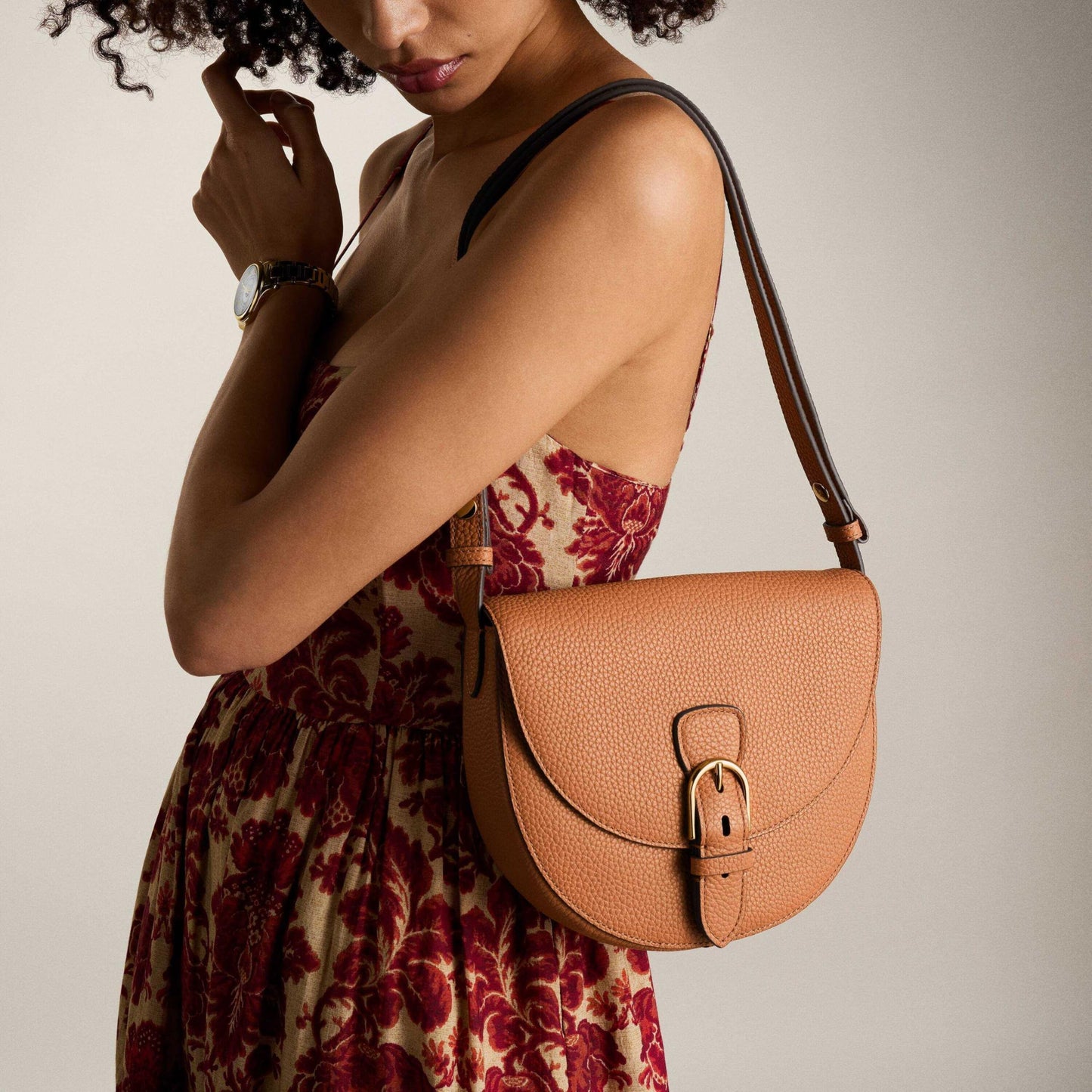 Fossil Everleigh Flap Crossbody Bag, Dust