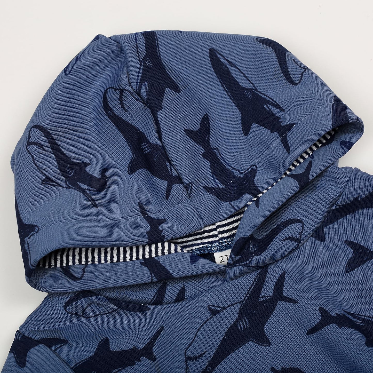 Akyzic Baby Boys Shark Hoodie Sweatshirt Toddler Long Sleeve Cotton Pullover Shirts Kids Winter Warm Sweater Tops shark-8222-6T