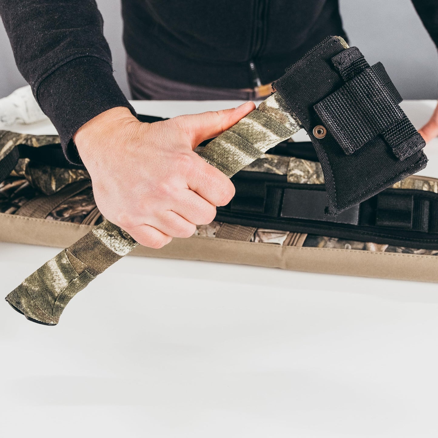 GEAR AID Camo Form Self-Cling and Reusable Camouflage Wrap, Snow, 2” x 144” Roll