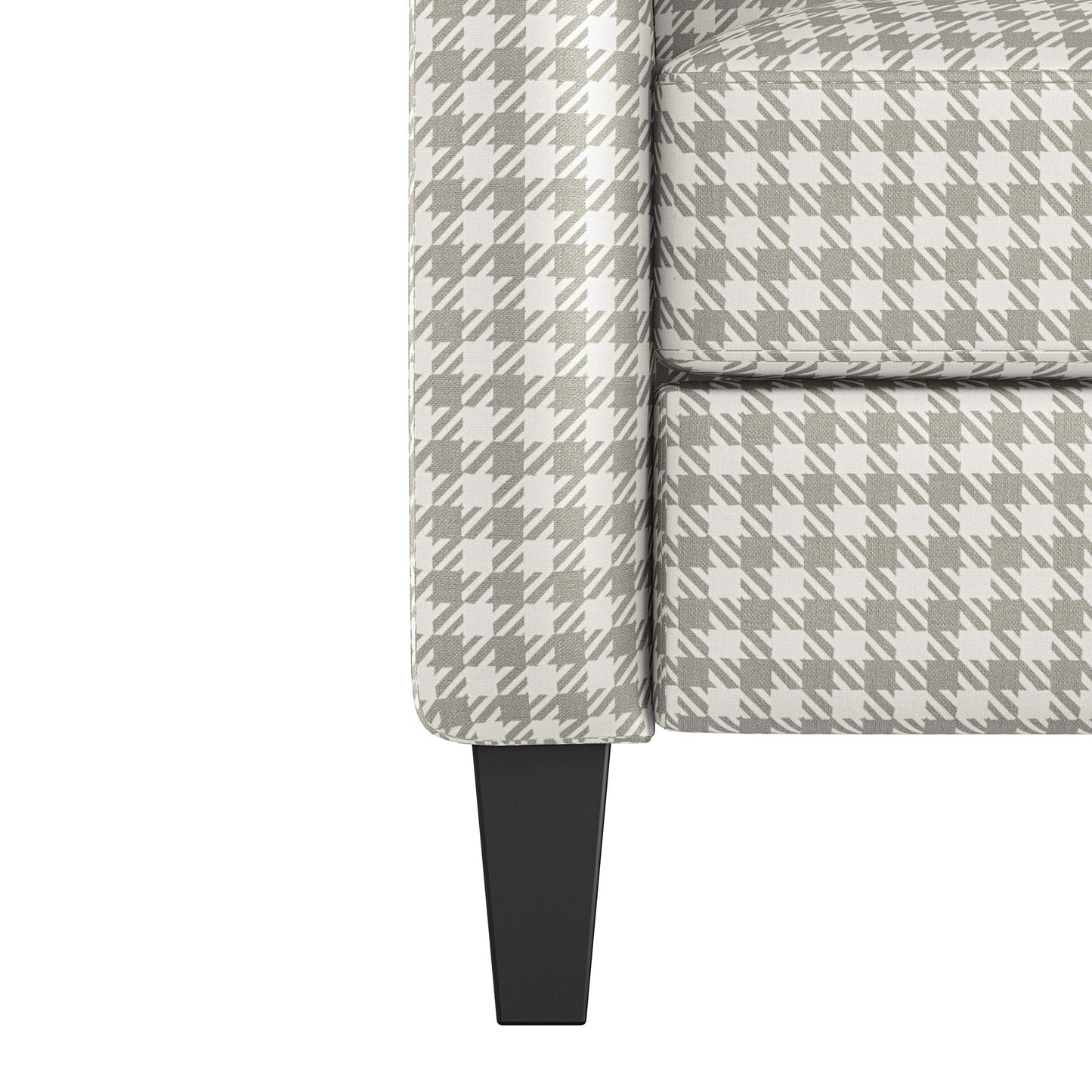 Homewise Huddleston 2-Position Pushback Recliner Chair, Gray Houndstooth Linen