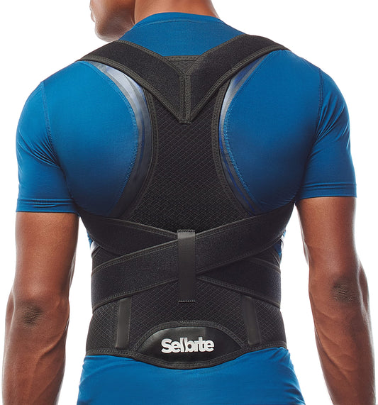 Back Brace Posture Corrector for Men and Women - Adjustable Posture Brace for Upper and Lower Back Pain Relief - Muscle Memory Support Straightener (Medium)
