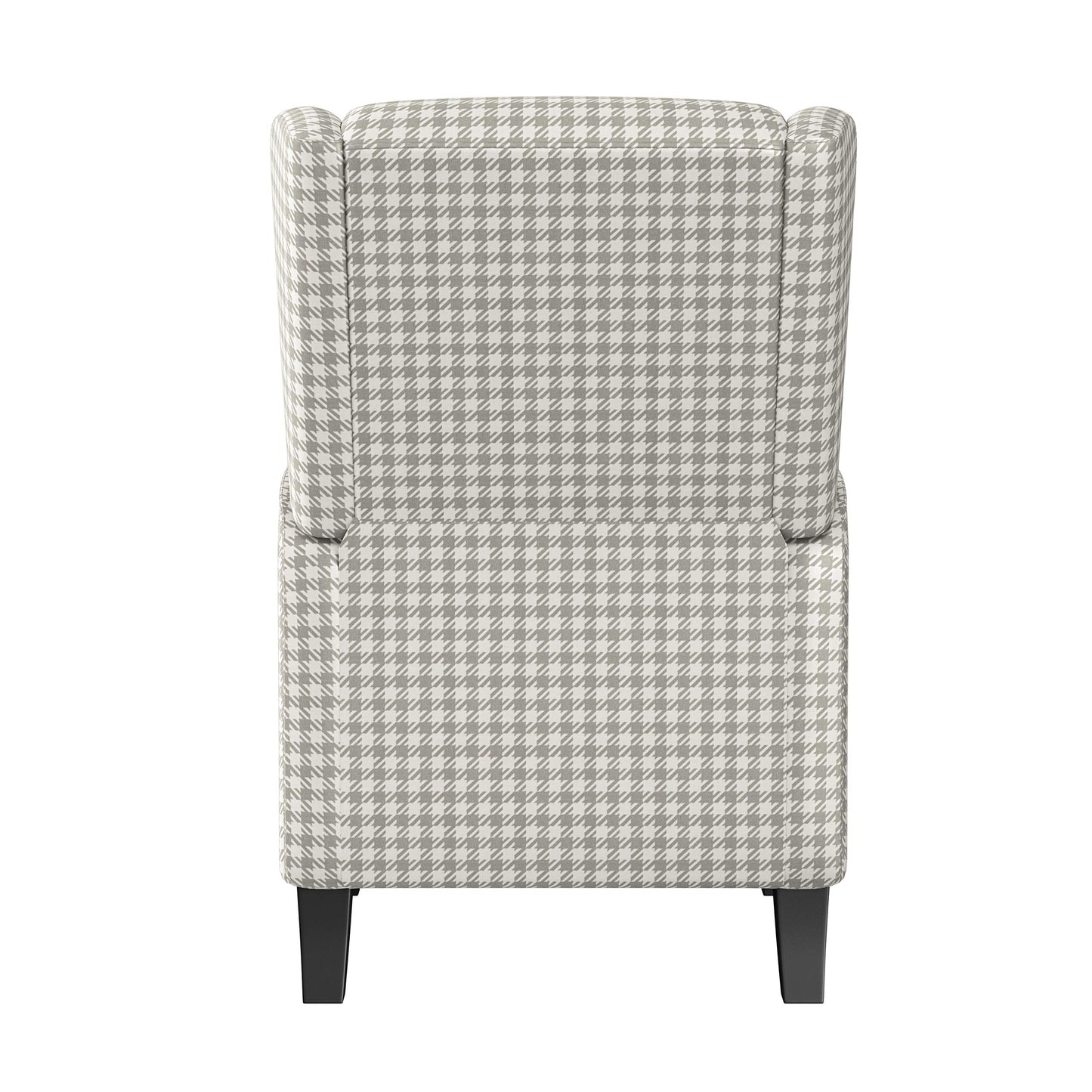 Homewise Huddleston 2-Position Pushback Recliner Chair, Gray Houndstooth Linen
