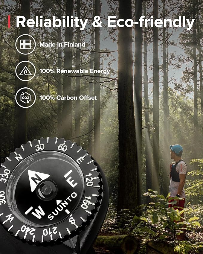 SUUNTO Multifunctional Compass, Northern Hemisphere, Compact Waterproof Navigation Comapss for Hiking & Adventure