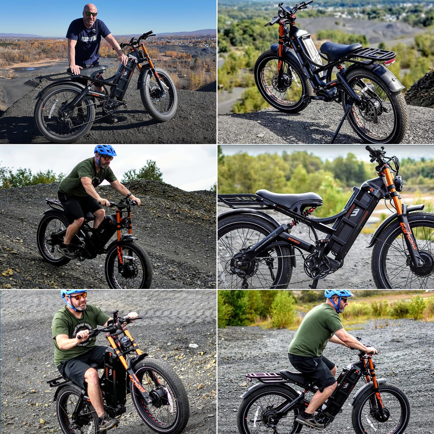 eAhora Romeo Pro Ⅲ Peak 5600W Electric Bike for Adults 50Mph, 60V 80Ah Battery up to 250 Miles,Long Range Dual Motors Ebike,26"*4.0 Fat Tire Full Suspension Mountain E-Bike for Men,UL 2849